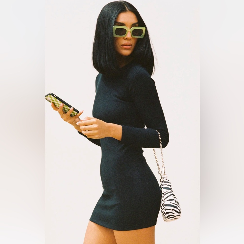 Princess Polly Dear Jane Mini Dress Black - US 2